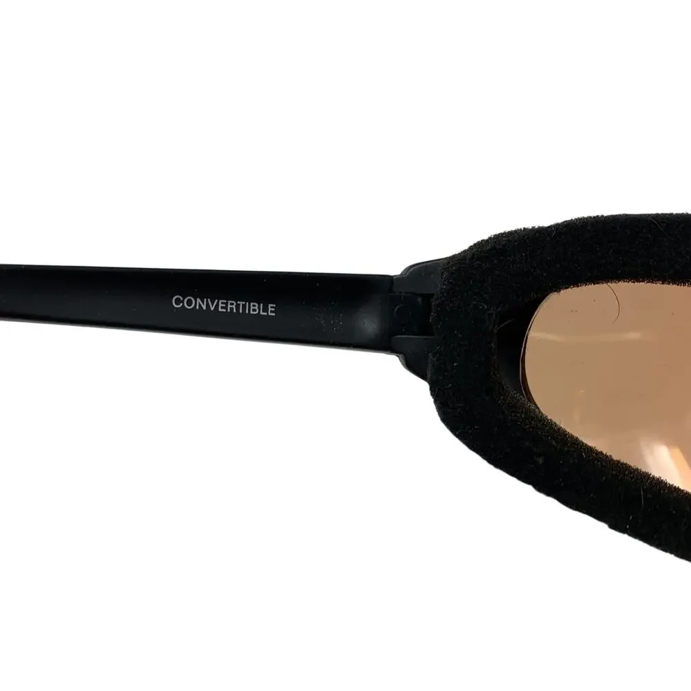 7eye Panoptx Convertible Sunglasses Lot 2 Pairs Brown Yellow Lenses Case